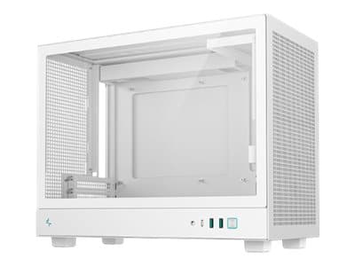 DeepCool CH160 PLUS WH, Small Form Factor (SFF), PC, Valkoinen, micro ATX, Mini-ITX, Akryylinitriilibutadieenistyreeni, SPCC, Karkaistu lasi, 16,4 cm