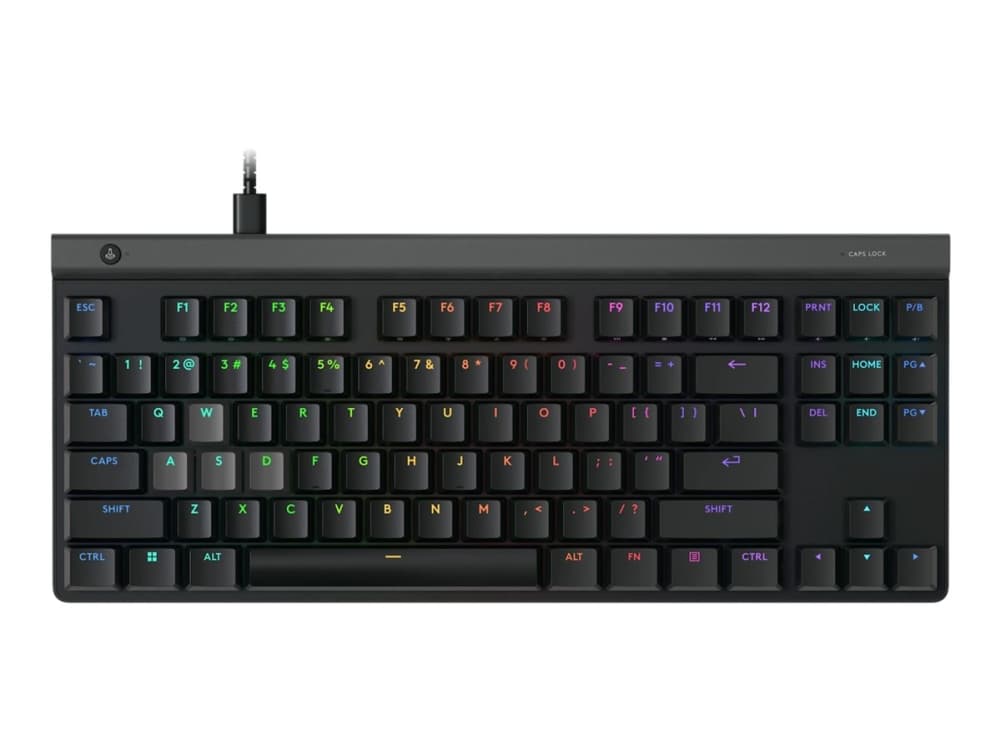 Logitech G G515 RAPID - Näppäimistö - matalaprofiilinen, analoginen - TKL - taustavalaistu - USB - QWERTY - tanska/norja/ruotsi/suomi - musta