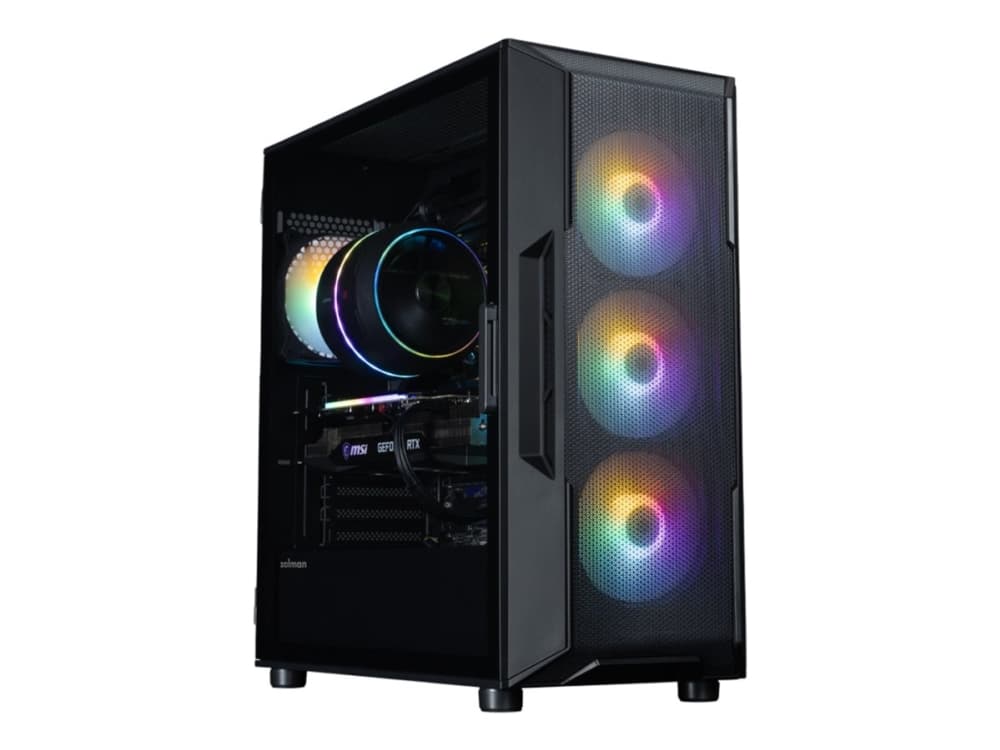 Zalman I3 NEO V2 BLACK, Midi Tower, PC, musta, ATX, Mini-ITX, Muovi, Terästä, Karkaistu lasi, 16 cm