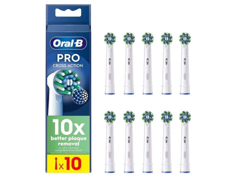 Hammasharja Oral-B Pro CrossAction vaihdettavat hammasharjat, 10 kpl.