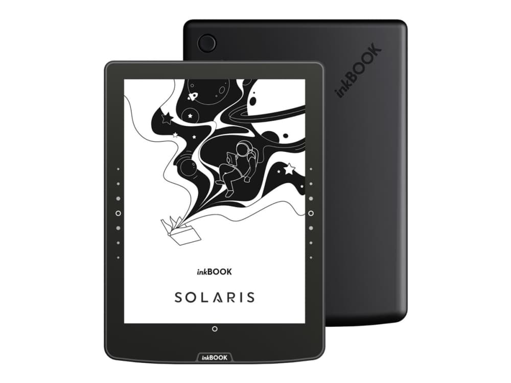 InkBOOK Solaris BLACK 6 e-kirjojen lukulaite, jossa on Legimi, Empik Go ja Kindle-sovellukset