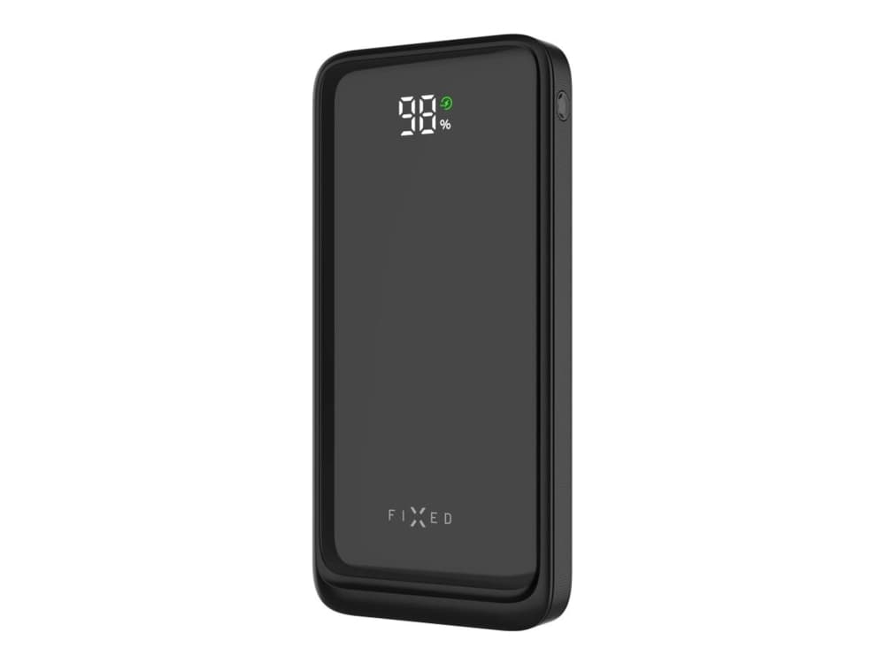 FIXED Zen2 10 - Powerbank - 10000 mAh - 22.5 Watt - 3 A - PD 3.0 - 3 output-stikforbindelser (USB-C, 2 x USB) - sort