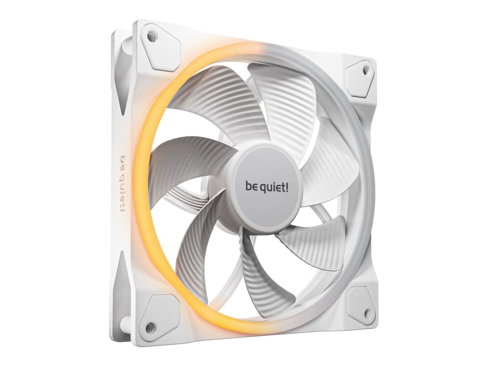 be quiet! Light Wings 140 mm PWM Reverse White, Tuuletin, 14 cm, 1300 RPM, 87,3 m³/h, Valkoinen