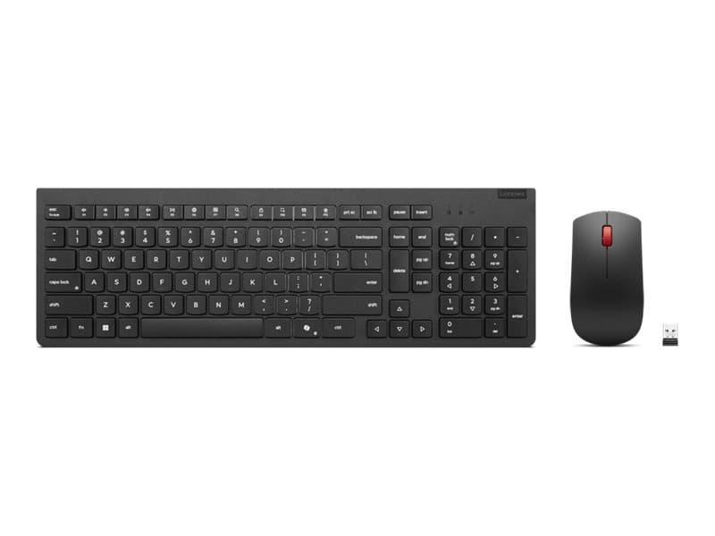 Lenovo 4X31R64477, Täysikokoinen (100 %), Langaton, Langaton RF, musta, Sisältää hiiren