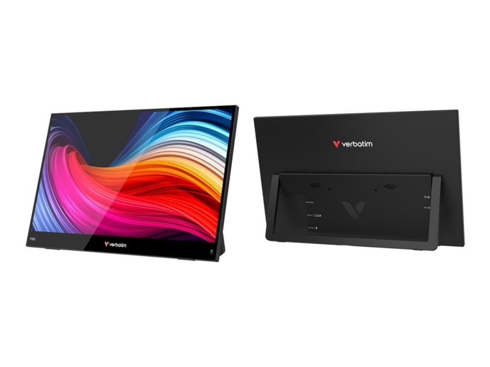 Verbatim Portable 14 FHD Touch Monitor LIGHT, 35,6 cm (14), LCD, 1920 x 1080 pikseliä, Full HD, 16:9, 10 ms