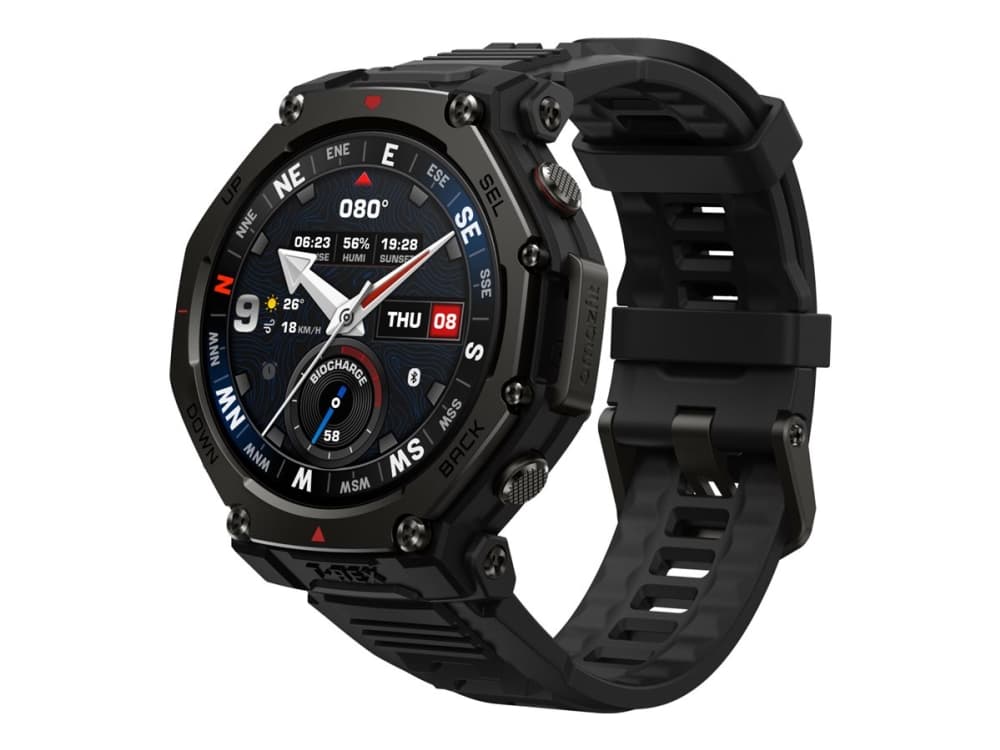 Amazfit T-Rex 3 Pro, 3,81 cm (1.5), AMOLED, Kosketusnäyttö, Wi-Fi, GPS (satelliitti), 52 g