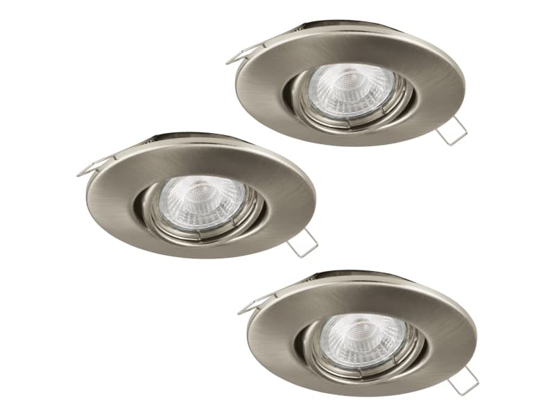 EGLO Peneto 1, Syvennysspottivalo, Ei vaihdettavissa oleva hehkulamppu, LED, 6,6 W, 3000 K, Nikkeli