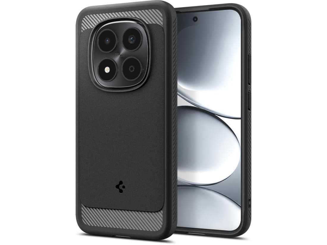 Spigen Rugged Armor, Suojus, Xiaomi, Redmi Note 15 Pro 5G, 17,4 cm (6.83), musta