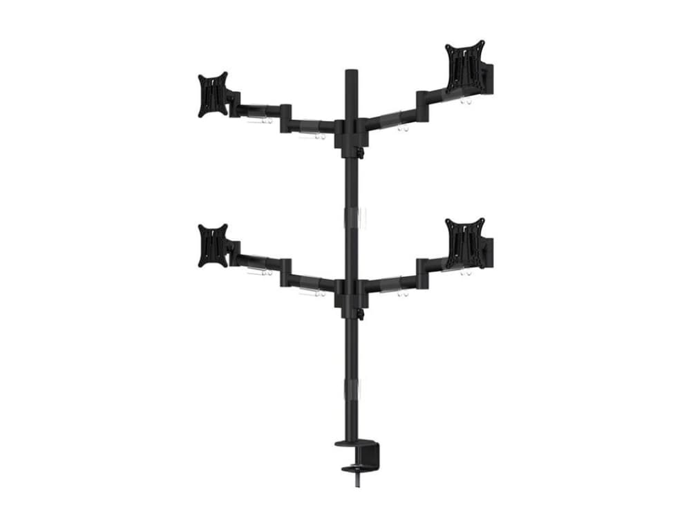 Multibrackets 5891, Puristin/Läpipultattu, 32 kg, 38,1 cm (15), 76,2 cm (30), 100 x 100 mm, Musta