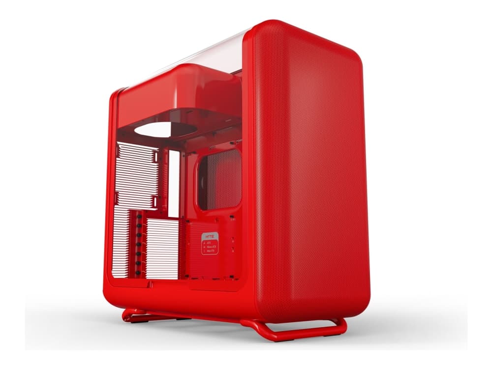 HYTE X50 Midi-Tower, Tempered Glass - Wild Cherry / Red
