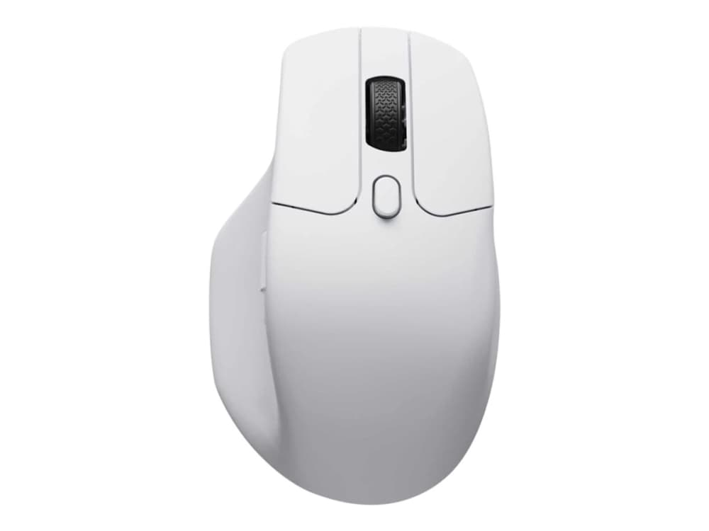 Keychron M6, Oikeakätinen, Optinen, RF Wireless + Bluetooth + USB Type-C, 30000 DPI, Valkoinen