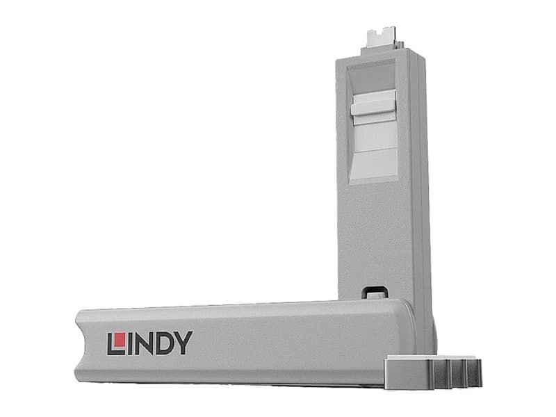 Lindy 40427, Portin lukitsin + avain, USB Type-C, Valkoinen, 5 kpl, 10 g