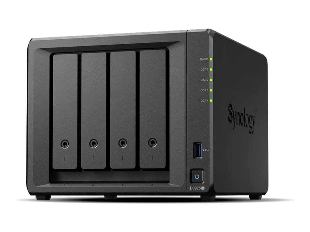 Synology DiskStation DS925+, NAS, Ryzen Embedded, V1500B, 4 GB, DDR4, 0 TB