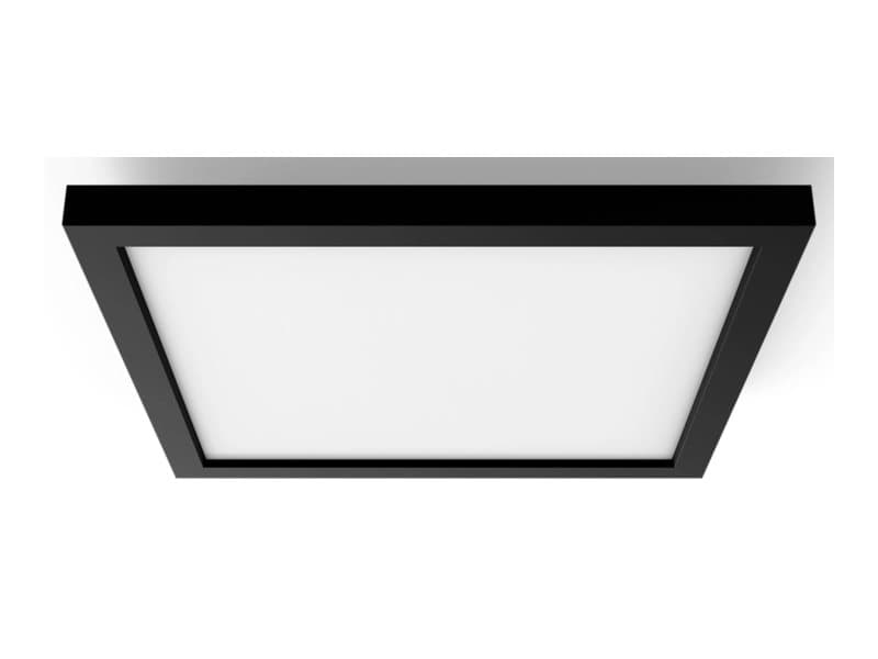 Philips Aurelle Square -paneeli, Älykattovalo, Bluetooth/Zigbee, musta, Alumiini, Vaihtuva, 2200 K