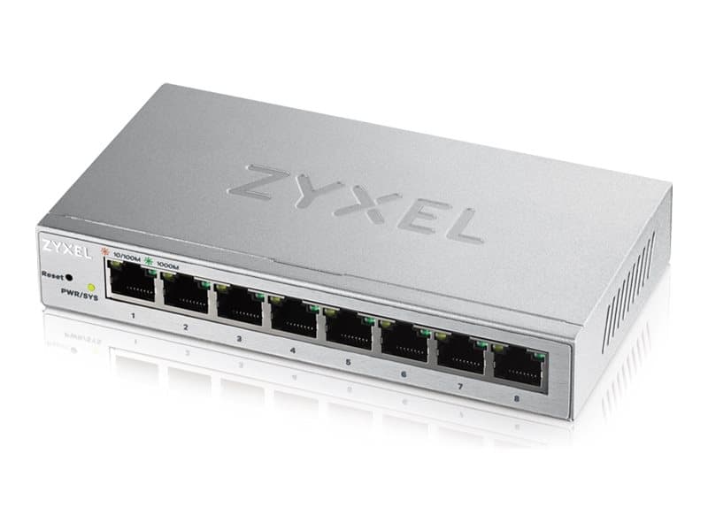 Zyxel GS1200-8V3, Hallittu, L2, Gigabit Ethernet (10/100/1000), Täysin kaksipuolinen, Työpöytä