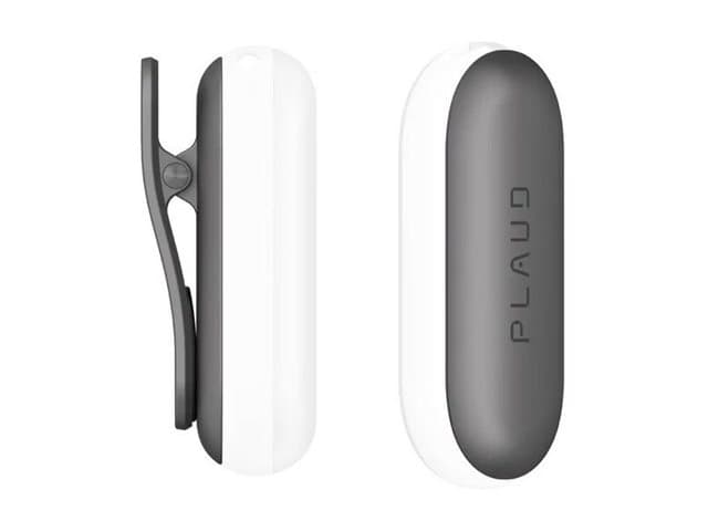 PLAUD NotePin Clip and Magnetic Pin for safe and discreet all-day hands-free use - Cosmic Gray