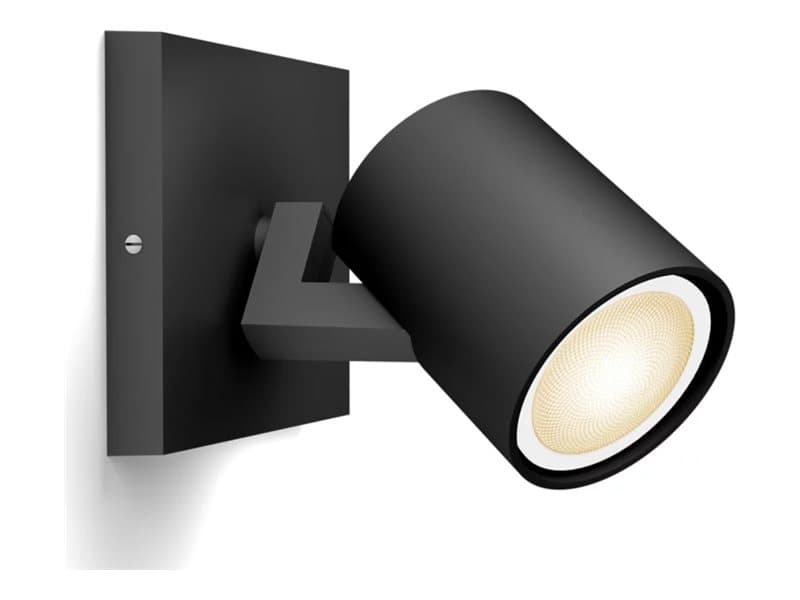 Philips Hue White ambiance Runner - Spottivalo - LED-spottilamppu - GU10 - 4.2 W - luokka E - lämmin - viileä valkoinen valo - 2200-6500 K - musta