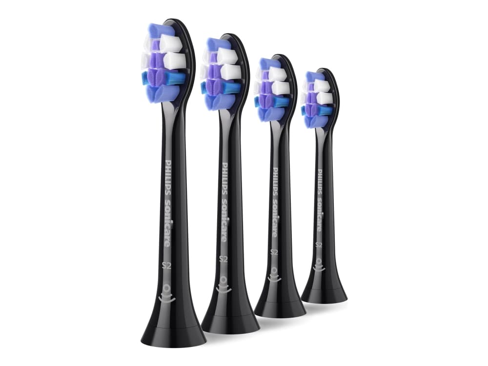 Philips Sensitive HX6054/88 Harjaspääpakkaus, 4 kpl, 4 kpl, musta, 3 kuukautta, Erittäin pehmeä, Philips, DiamondClean, DiamondClean 9000, DiamondClean Smart, EasyClean, Essence+, ExpertClean,...
