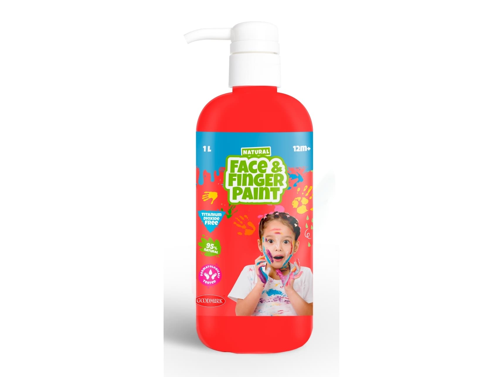 Röd 1000 ml flaskdispenser