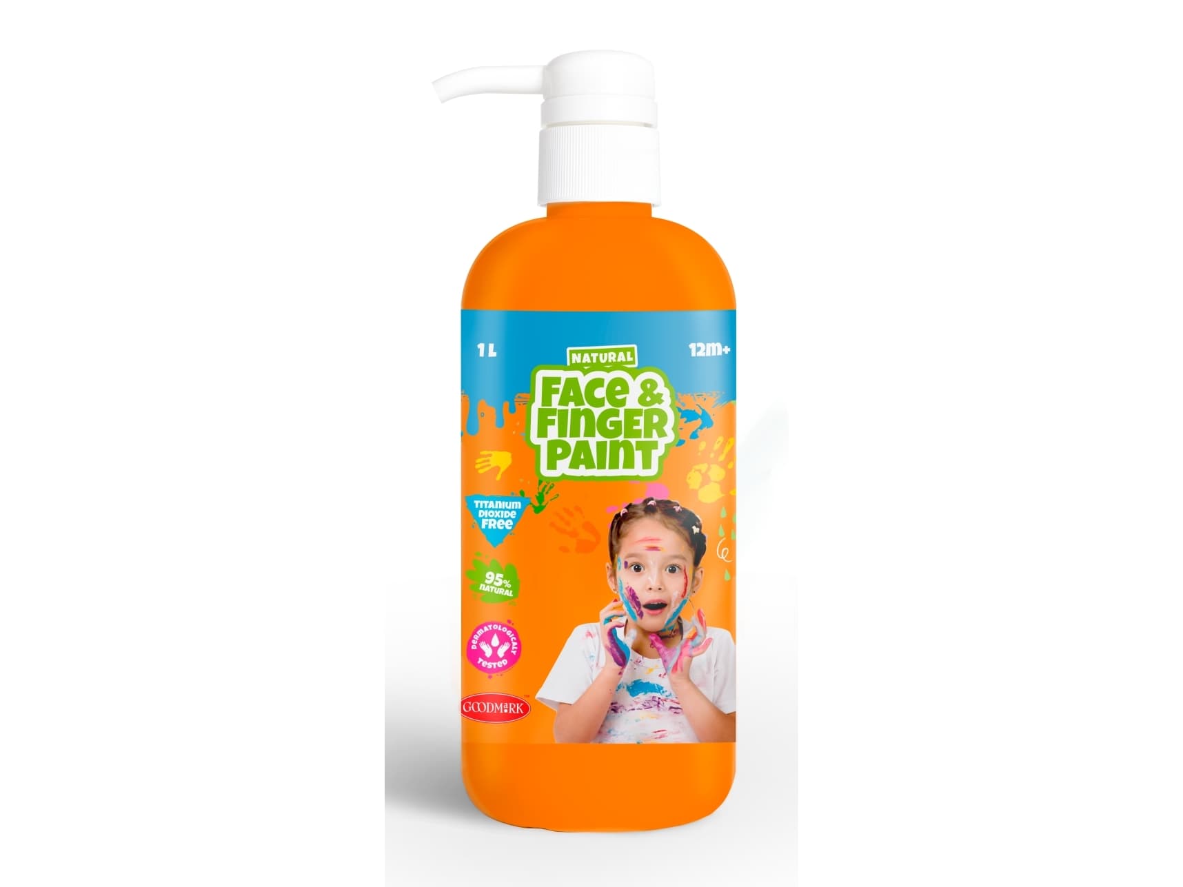 Orange 1000 ml flaskdispenser