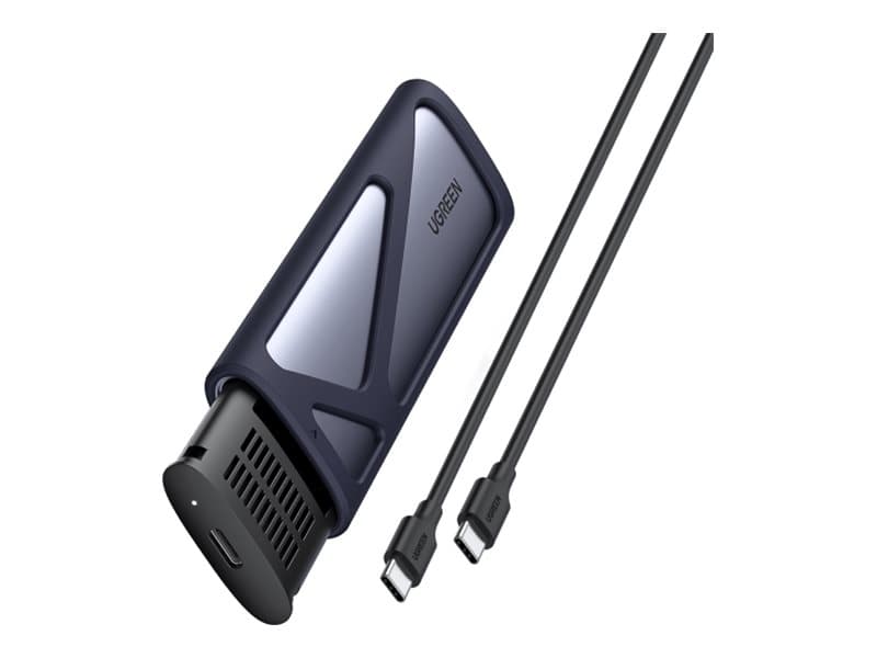 Ugreen 10902, SSD-kotelo, M.2, M.2, PCI Express, 10 Gbit/s, USB-liitettävyys, Harmaa