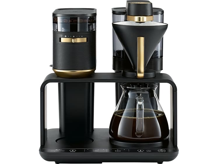 Melitta EPOS 1024-04, Suodatinkahvinkeitin, 1 L, Kahvipavut, Sisäänrakennettu jauhin, 1515 W, musta, Kulta