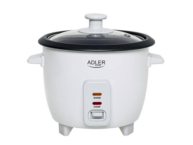 Adler Rice Cooker | AD 6418 | 300 W | 0.6 L | Number of programs 2 | White