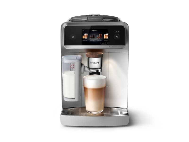 Philips Café Aromis Series 8000, Espressokone, 1,9 L, Kahvipavut, Sisäänrakennettu jauhin, 1500 W, Hopea