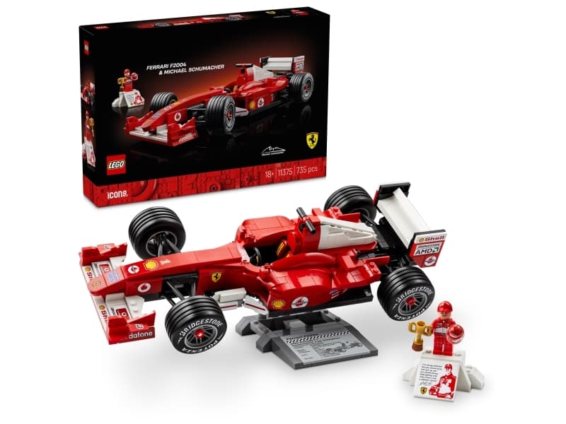 LEGO Icons 11375 Ferrari F2004 ja Michael Schumacher