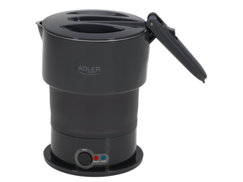 Adler AD 1377G, 0,6 L, 600 W, Harmaa, Muovi, Silikoni, Ruostumaton teräs, Johdoton, Pidä lämpimänä-toiminto