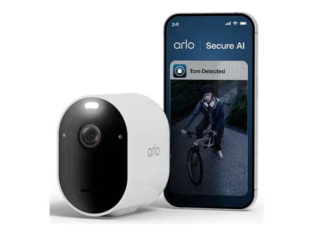 Arlo Pro 6 SINGLE CAM X1, IP-turvakamera, Sisätila ja ulkotila, Langallinen & langaton, 7,5 m, Amazon Alexa & Google Assistant, Auto