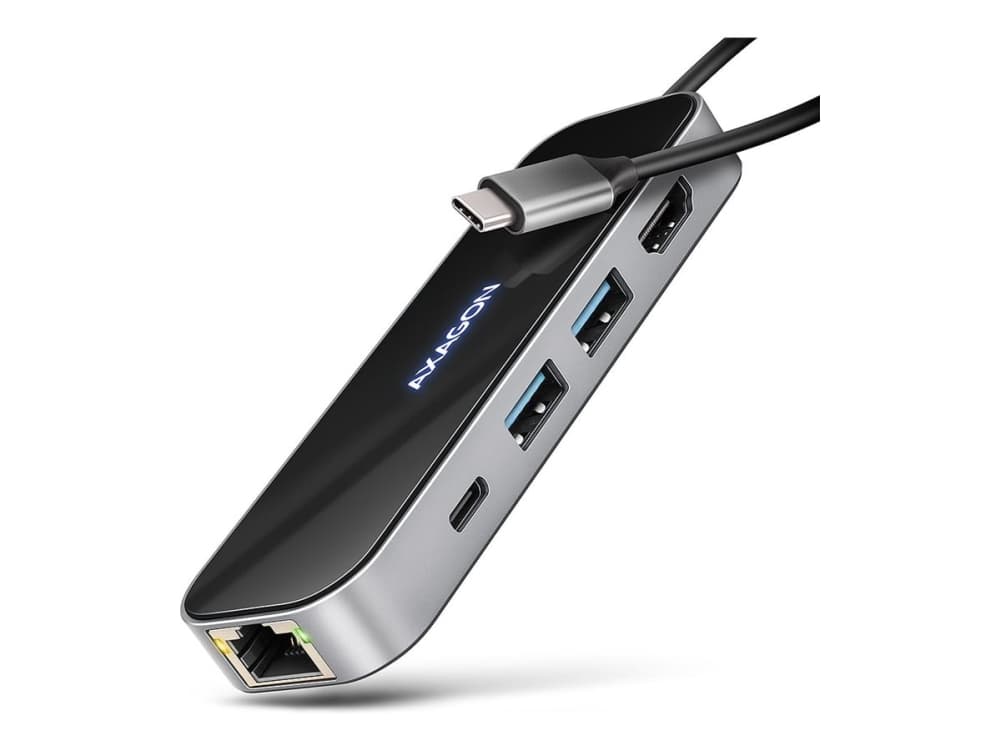 Axagon Ei luokiteltu, langallinen, USB 3.2 Gen 1 (3.1 Gen 1) Type-C, 100 W, 1.4/2.2, 10 100 1000 Mbit/s, musta