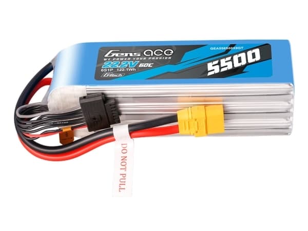 Gens Ace Akku Gens Ace G-Tech 5500mAh 22.2V 60C 6S1P LIPO XT90-liittimellä varustettuna
