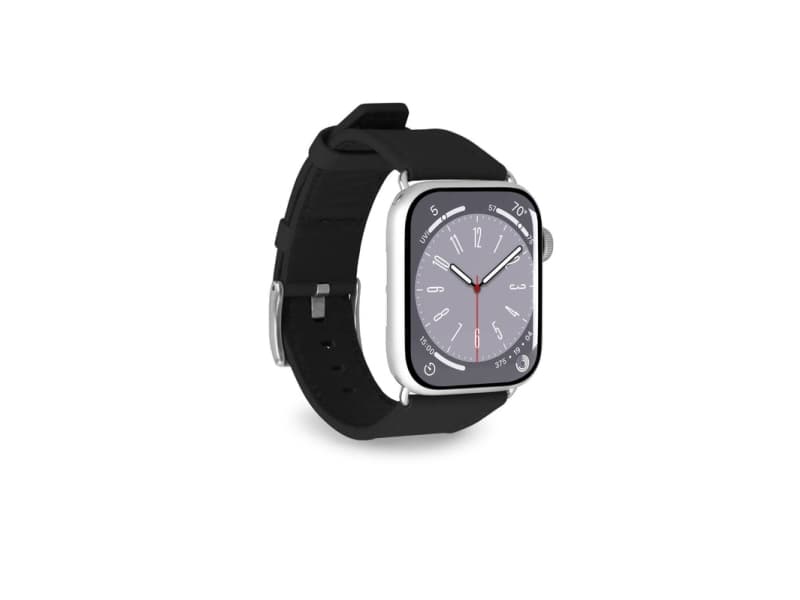 PURO PUAW40ECLASSICBLK, Kellon hihna, Apple, Apple Watch, Nahka, Metalli, Hopea
