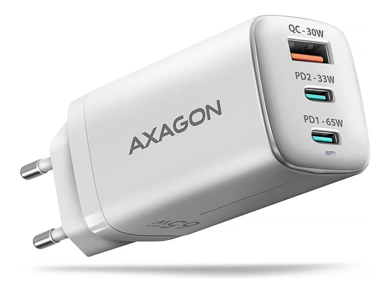 Axagon ACU-DPQ65W, Sisätila, AC, 20 V, Valkoinen