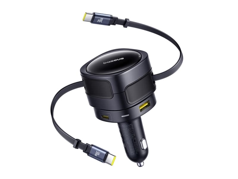 Baseus PD autolaturi 2x USB-portti 90W, musta