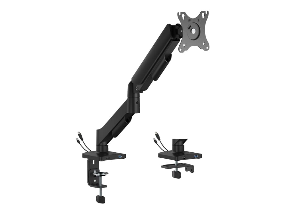 Gembird MA-DA1U-01, 9 kg, 43,2 cm (17), 81,3 cm (32), 100 x 100 mm, Korkeudensäätö, musta
