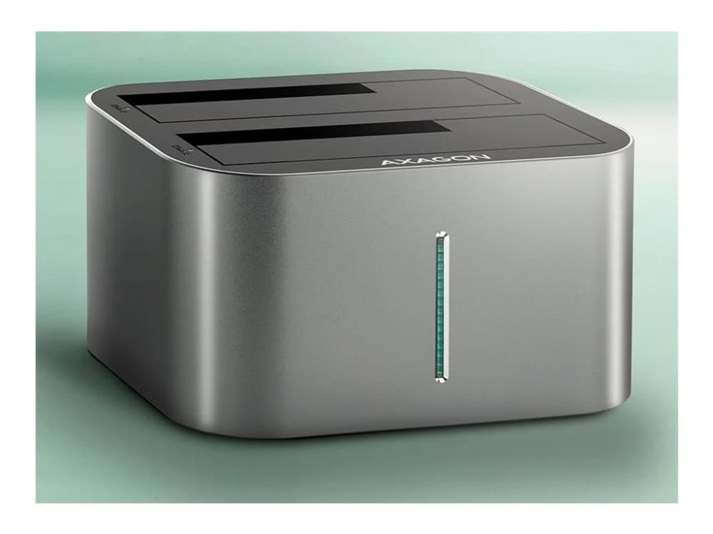 AXAGON ADSA-DC USB3.2 Gen1 - 2x SATA 6G CLONE DUAL HDD Telakointiasema ASMedia