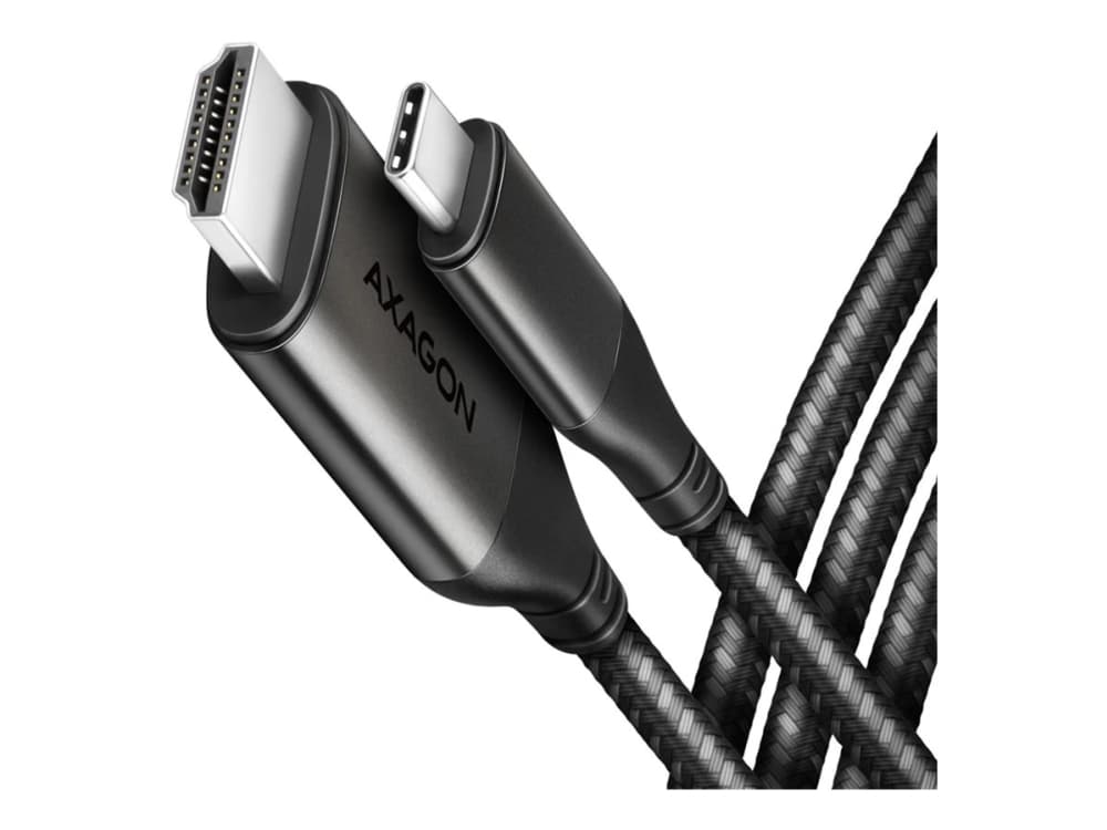 Axagon RVC-HI2MC, 1,8 m, USB Type-C, HDMI, urosliitin, urosliitin, suora liitin, suora