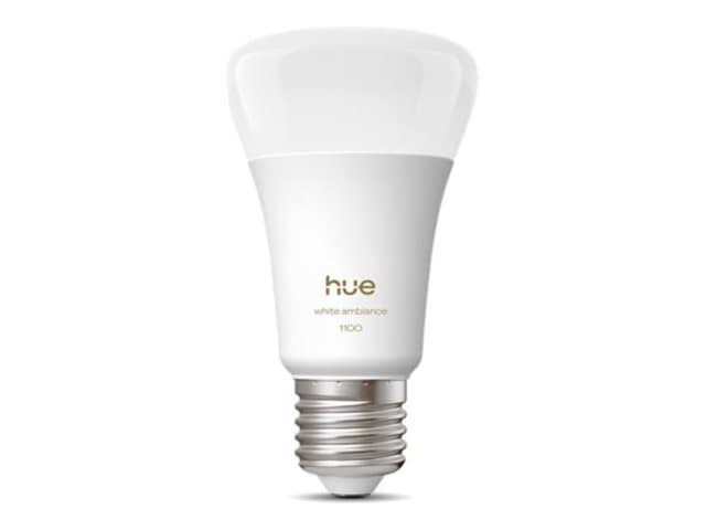 Philips Hue White ambiance 1100 - LED-lamppu - muoto: A19 - E27 - 8.1 W (samanlainen 75 W) - luokka D - lämmin - viileä valkoinen valo - 1000 - 20000 K