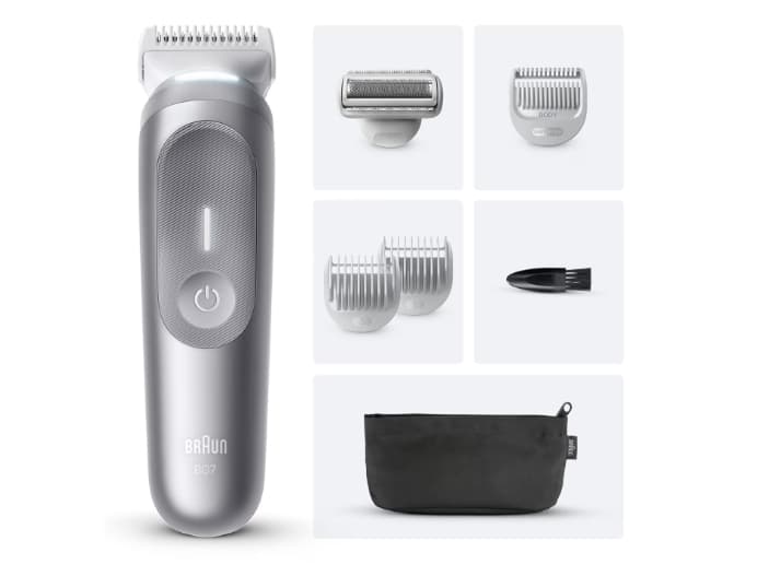 Braun Series 7 BG7550, Märkä ja kuiva, Akku, Harmaa
