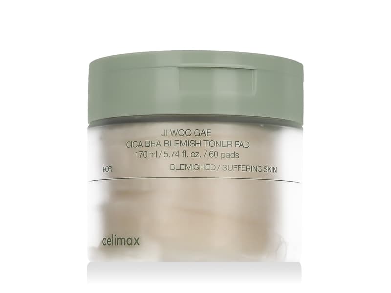 Celimax Ji Woo Gae Cica BHA blemish toner pads 60 st