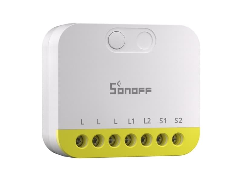 Sonoff Kaksikanavainen minikytkin ilman N:ää Sonoff MINI-ZB2GS-L ZigBee