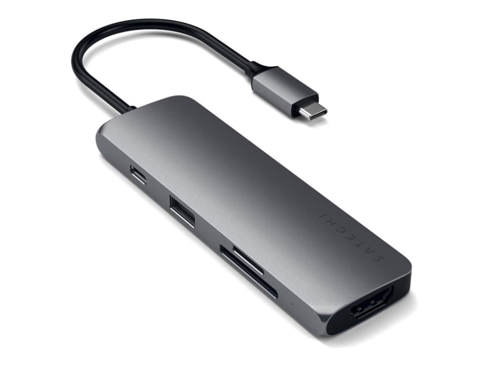 Satechi USB-C Multiport Pro - Space Grey - avaruusharmaa
