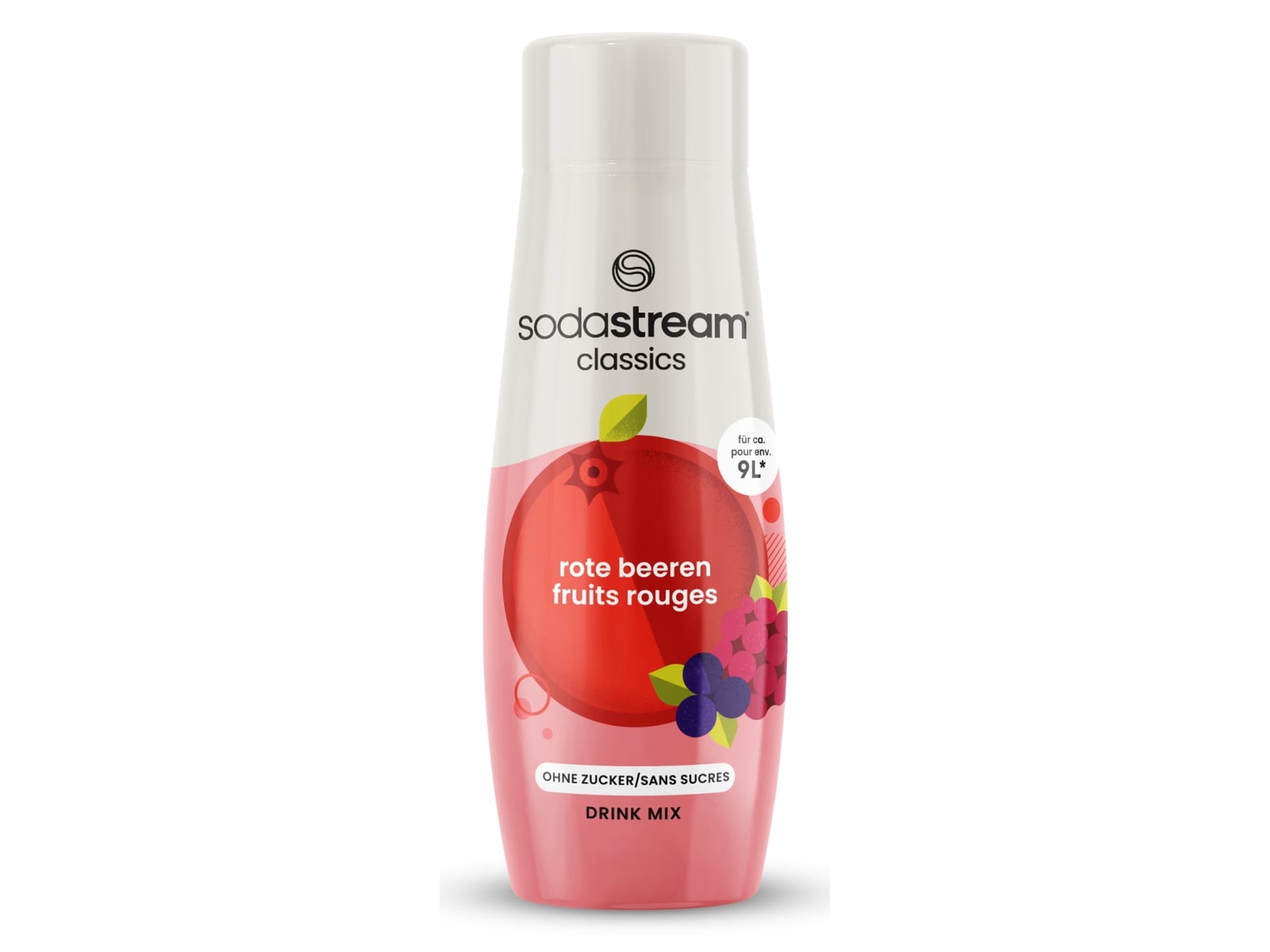 SodaStream 1524210410, Hiilihapotettu siirappi, musta, Vihreä, Harmaa, Vaaleanpunainen, Purppura, Punainen, 440 ml, 1 kpl