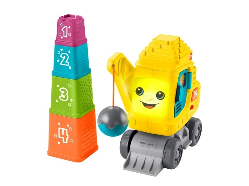 Fisher-Price Count & Stack Crane, 0,75 vuosi/vuosia, Tarvitsee patterit, AA, Muovi, Monivärinen