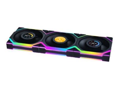 Lian Li UNI FAN SL Wireless LCD 120 Reverse Blade, Tuuletin, 12 cm, musta