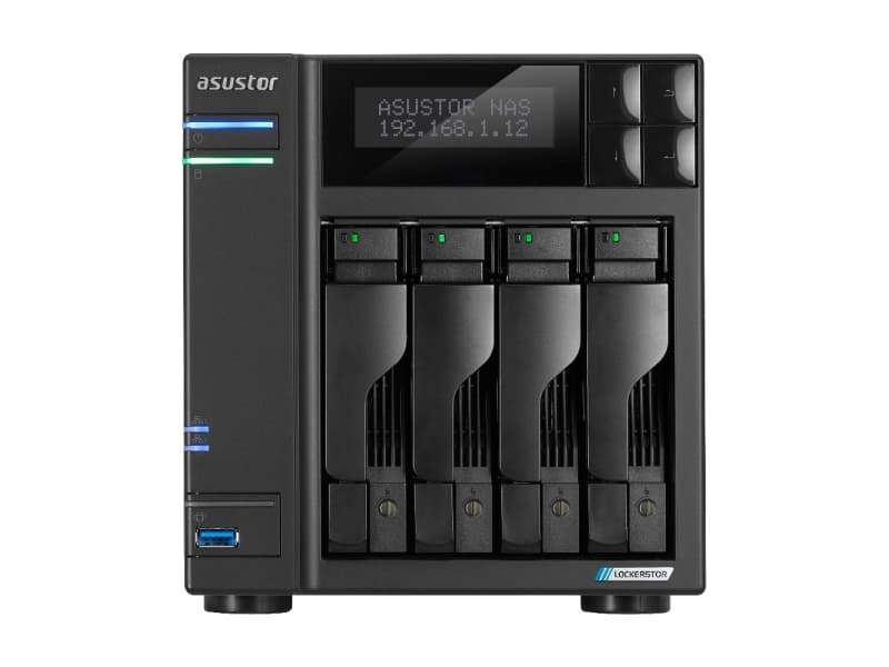 Asustor LOCKERSTOR 4 Gen2+, NAS, pöytätietokone, Intel® Celeron®, N5105, 4 GB, DDR4