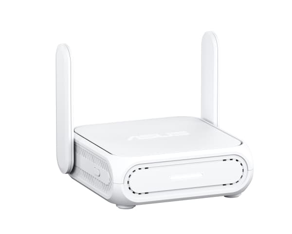 ASUS RT-BE58 Go, Wi-Fi 7 (802.11be), Kaksitaajuus (2,4 GHz/5 GHz), Ethernet LAN, Valkoinen, Kannettava reititin