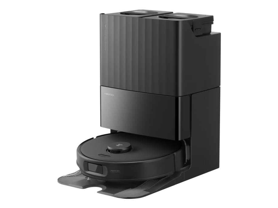 Roborock Qrevo Edge 5V1, Pussiton, musta, Pyöreä, Pölypussi, 0,325 L, 60,4 dB